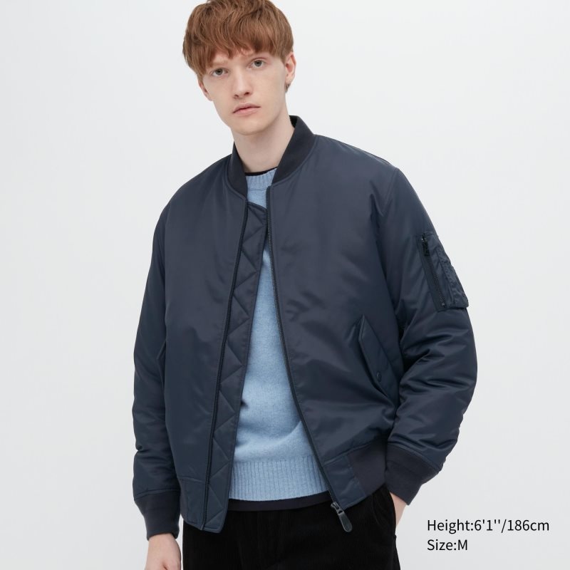 Uniqlo Ma-1 Jackor Herr Marinblå | 238298