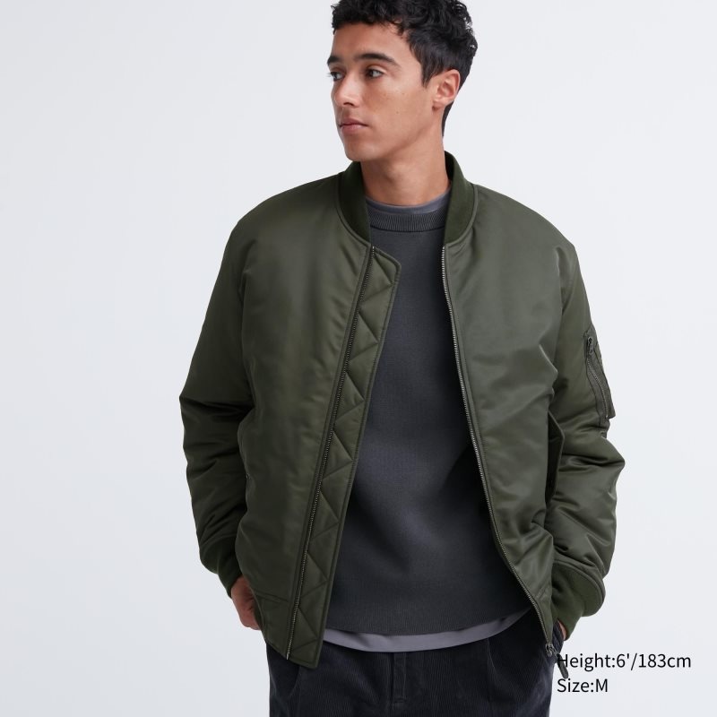 Uniqlo Ma-1 Jackor Herr Olivgröna | 1827969