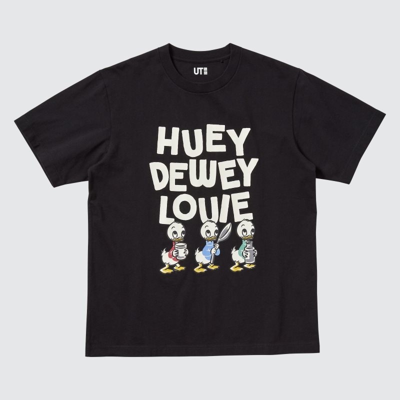 Uniqlo Magic For All Favorites Ut Short-sleeve Graphic T-shirt Herr Svarta | 163546
