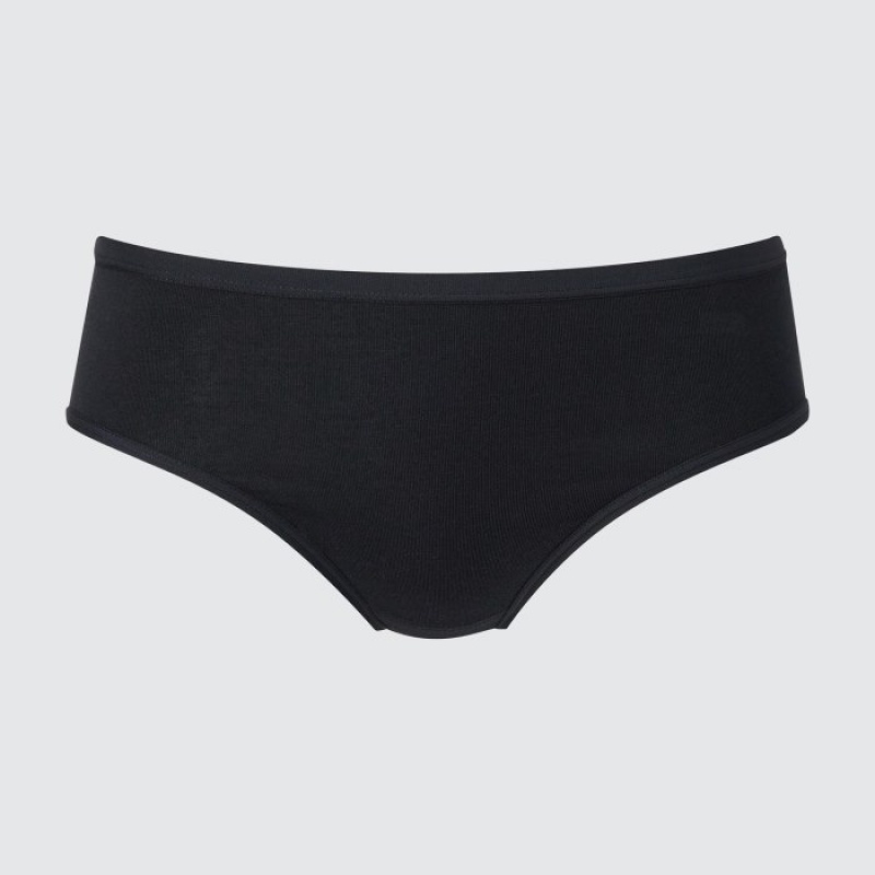 Uniqlo Mid-Rise Kalsonger Dam Svarta | 672359