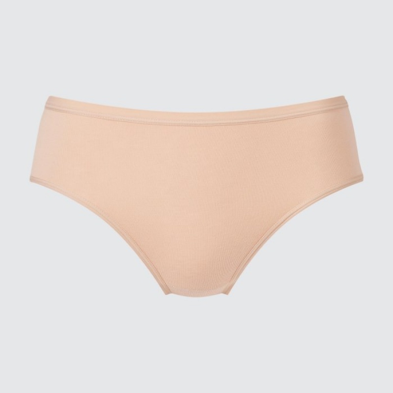 Uniqlo Mid Rise Basic Kalsonger Dam Beige | 9389301