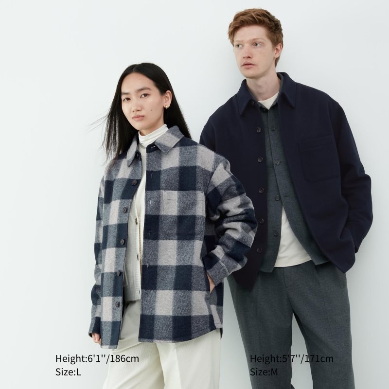 Uniqlo Overshirt Jackor Herr Marinblå | 3588992