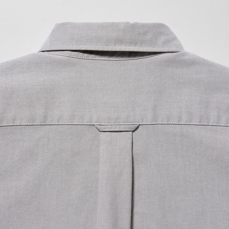 Uniqlo Oxford Slim-fit Long-sleeve Skjorta Herr Grå | 1226634
