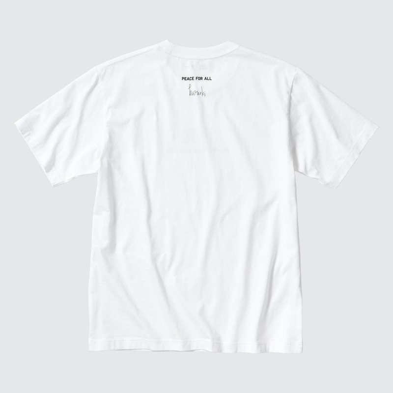 Uniqlo PEACE FOR ALL Short-Sleeve Graphic Haruki Murakami T-shirt Herr Vita | 1644765