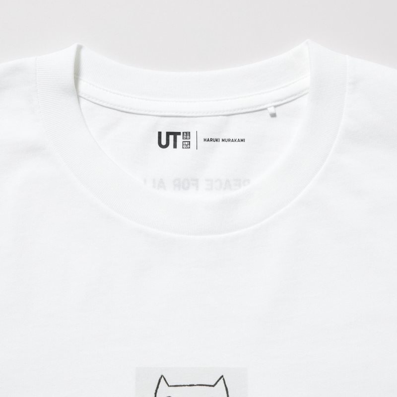 Uniqlo PEACE FOR ALL Short-Sleeve Graphic Haruki Murakami T-shirt Herr Vita | 1644765