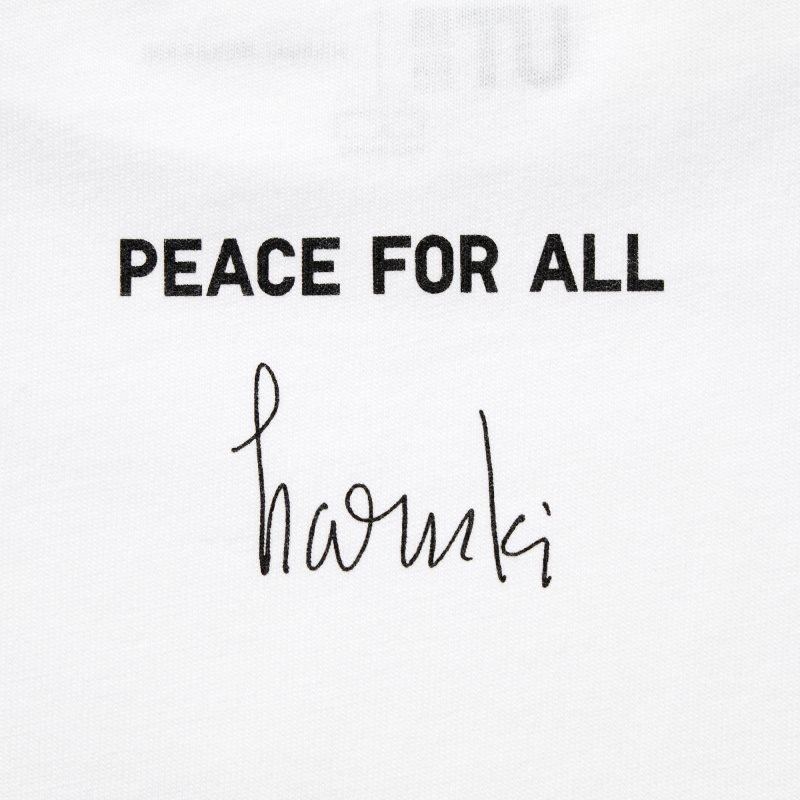 Uniqlo PEACE FOR ALL Short-Sleeve Graphic Haruki Murakami T-shirt Herr Vita | 1644765