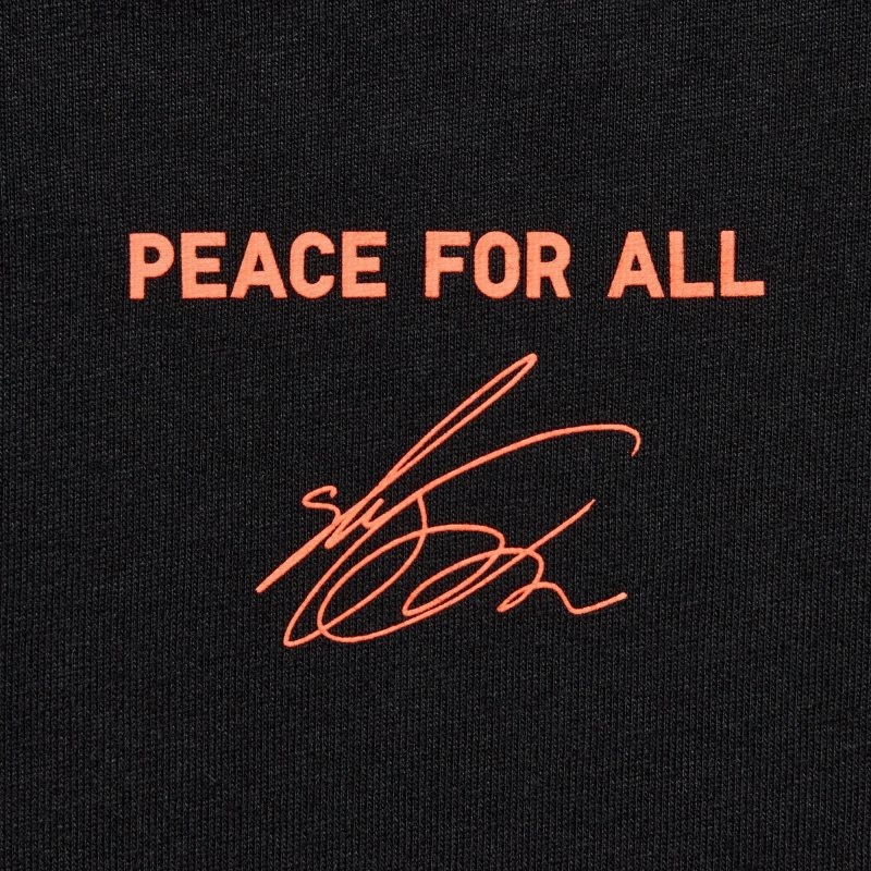 Uniqlo Peace For All Shingo Kunieda Short Sleeve Graphic T-shirt Herr Svarta | 5102136