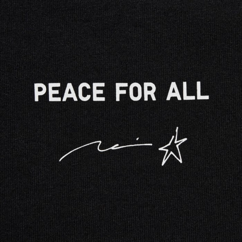Uniqlo Peace For All Short-sleeve Graphic Rei Inamoto T-shirt Dam Svarta | 6511387