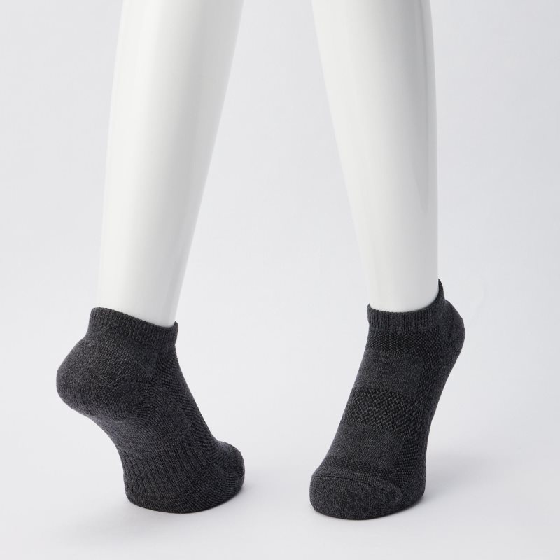 Uniqlo Pile Mesh Short Strumpor Herr Grå | 9451339