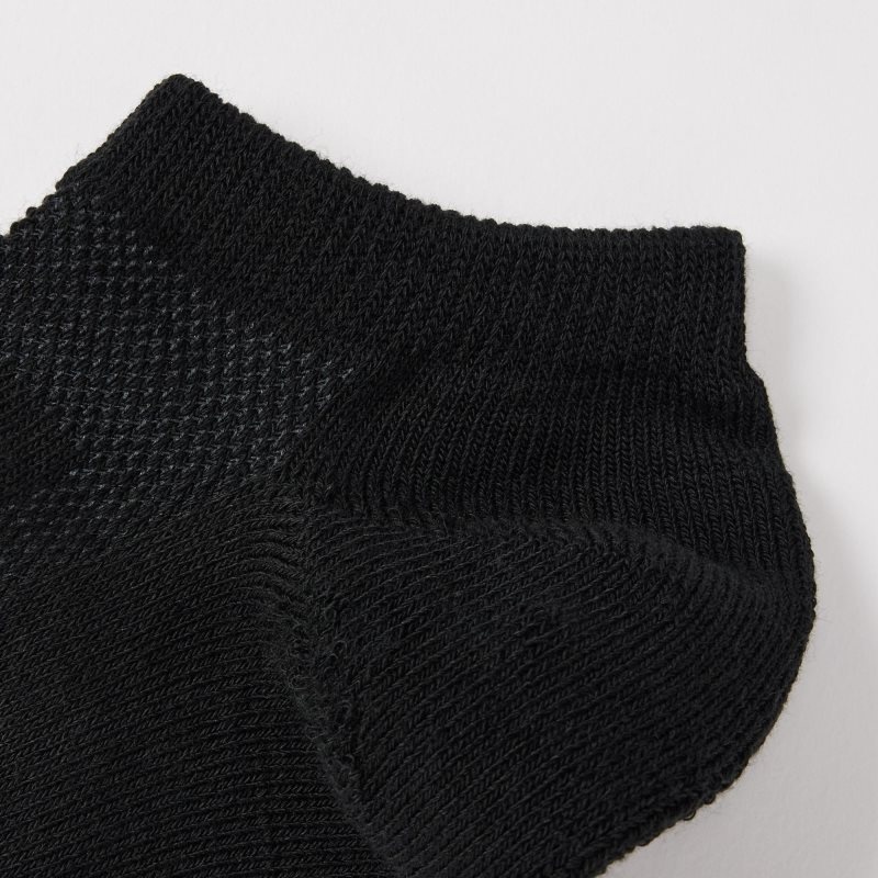 Uniqlo Pile Mesh Short Strumpor Herr Svarta | 4677104