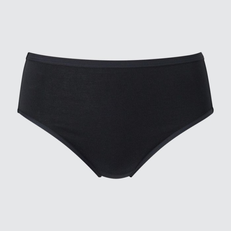 Uniqlo Plain High-Rise Kalsonger Dam Svarta | 1674350