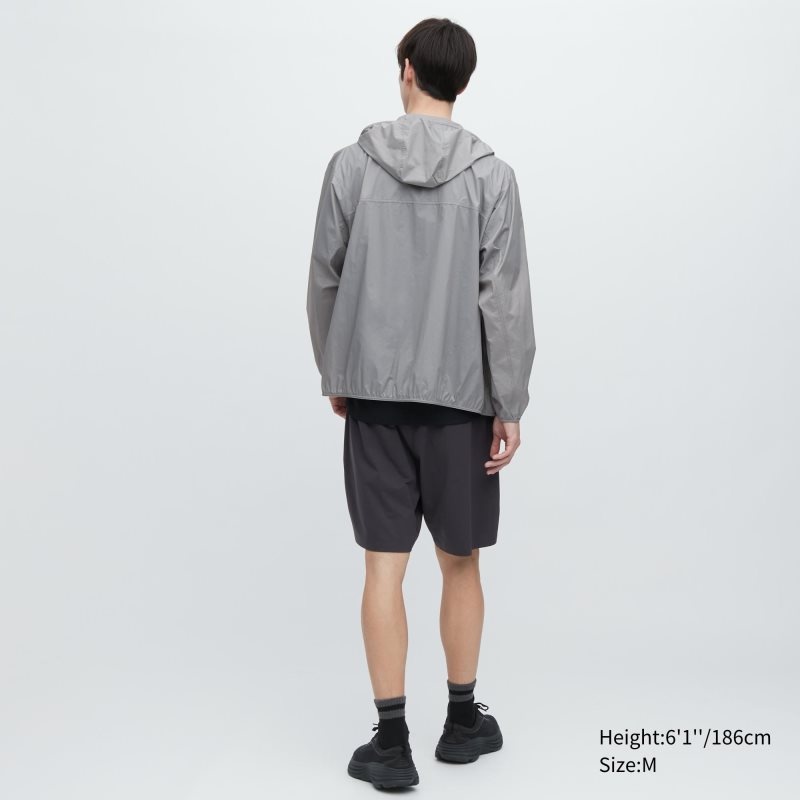 Uniqlo Pocketable Uv Protection 3d Cut Parka Herr Marinblå | 5974018