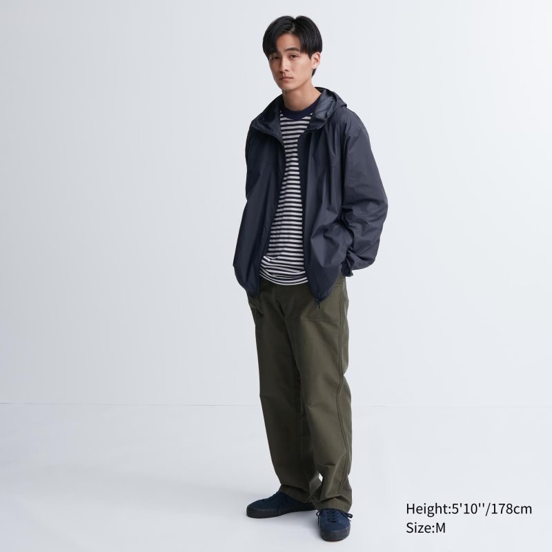Uniqlo Pocketable Uv Protection 3d Cut Parka Herr Grå | 4038131