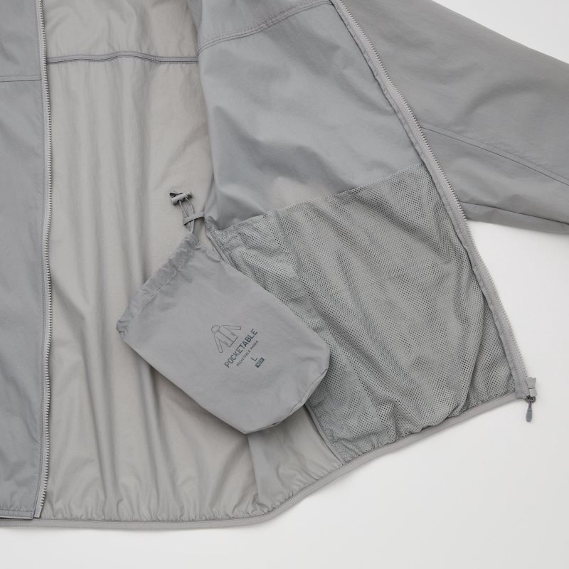 Uniqlo Pocketable Uv Protection 3d Cut Parka Herr Grå | 1402906