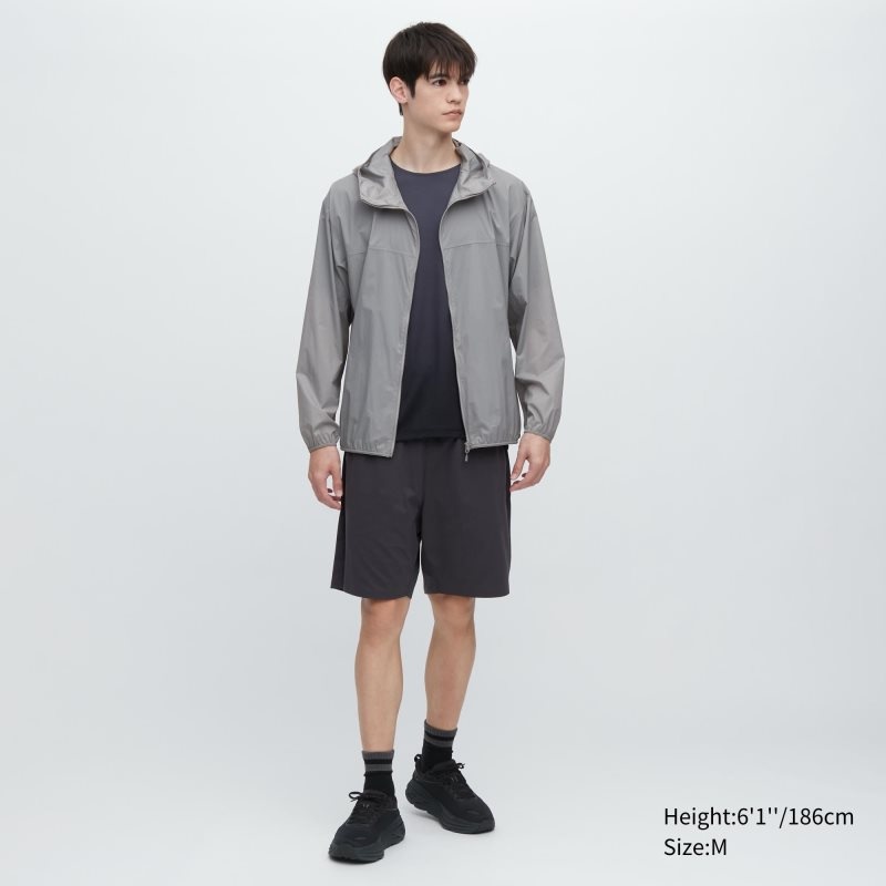Uniqlo Pocketable Uv Protection 3d Cut Parka Herr Grå | 1402906
