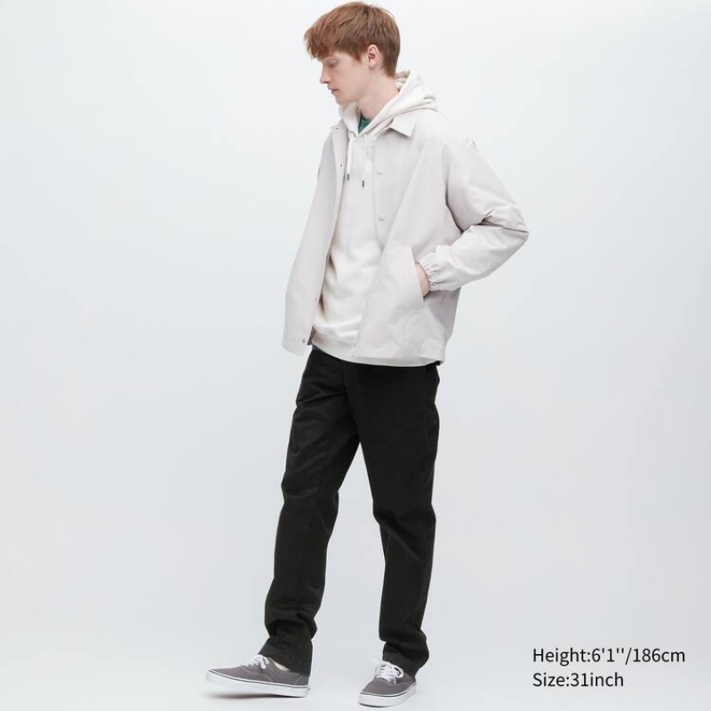 Uniqlo Regular Fit Chino Byxor Herr Svarta | 2219277
