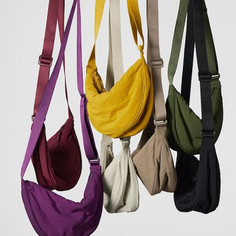 Uniqlo Round Mini Crossbody Väska Dam Olivgröna | 6527883