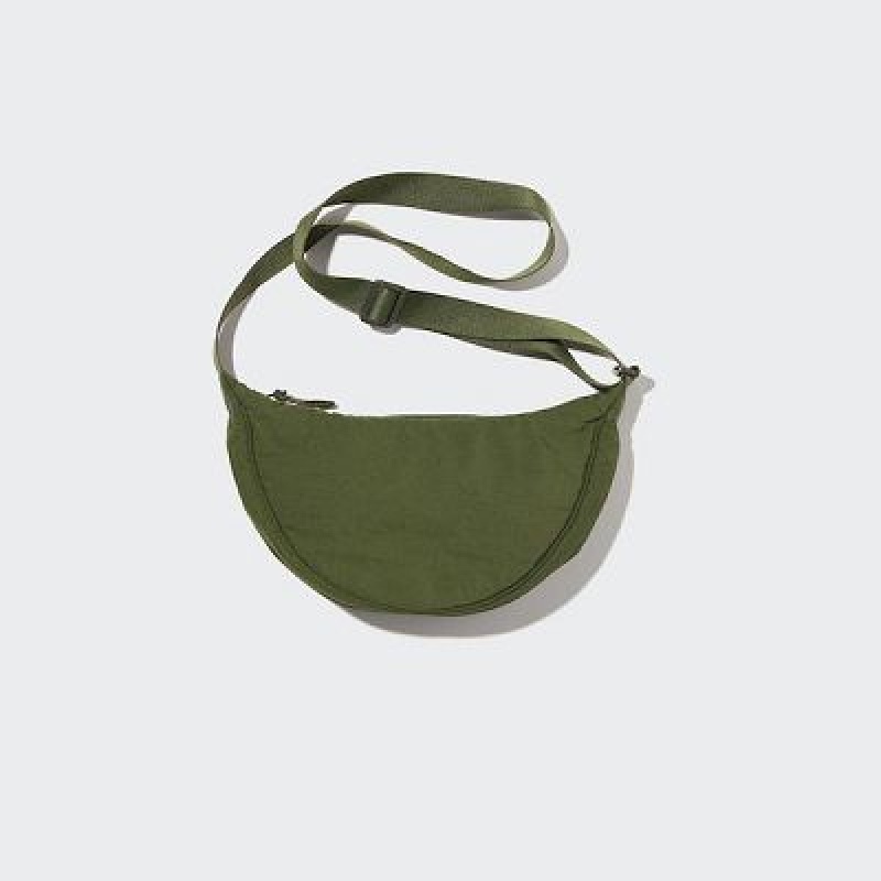 Uniqlo Round Mini Crossbody Väska Dam Olivgröna | 6527883