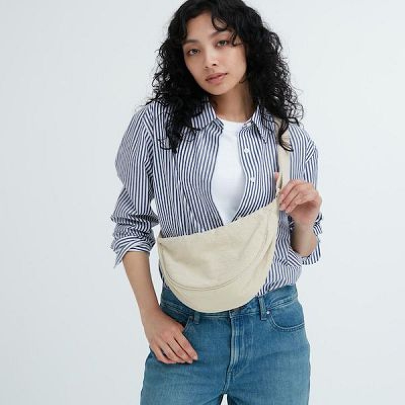 Uniqlo Round Mini Crossbody Väska Dam Vita | 273646