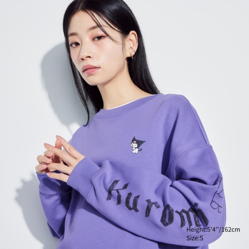 Uniqlo Sanrio characters Long-Sleeve Tröjor Dam Lila | 4007646