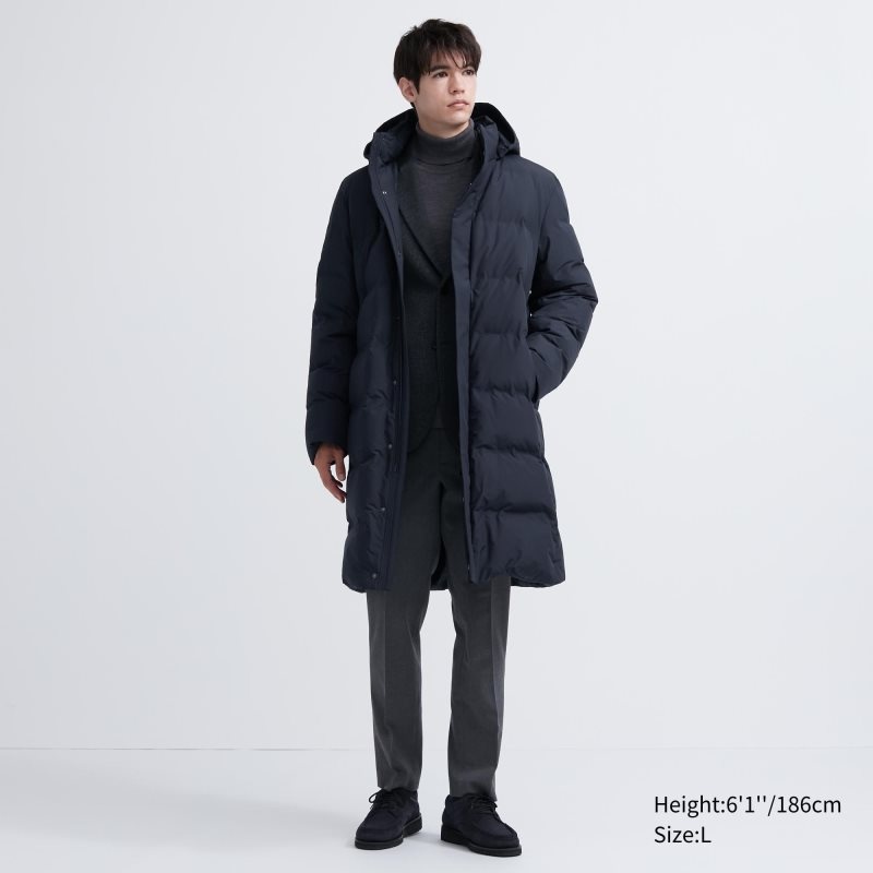 Uniqlo Seamless Down Rockar Herr Marinblå | 5508109