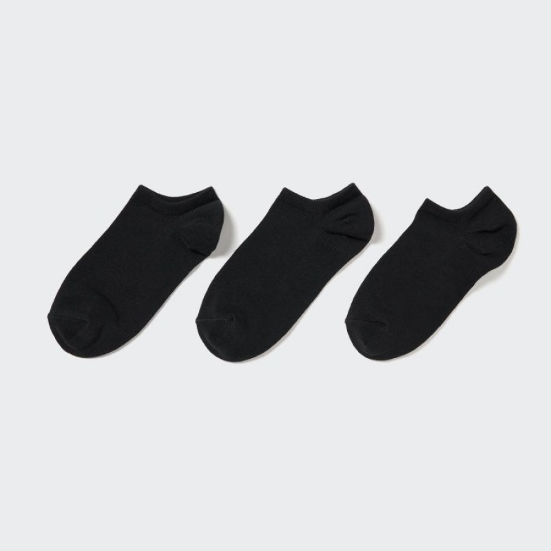 Uniqlo Short (3 Pairs) Strumpor Dam Svarta | 9424006