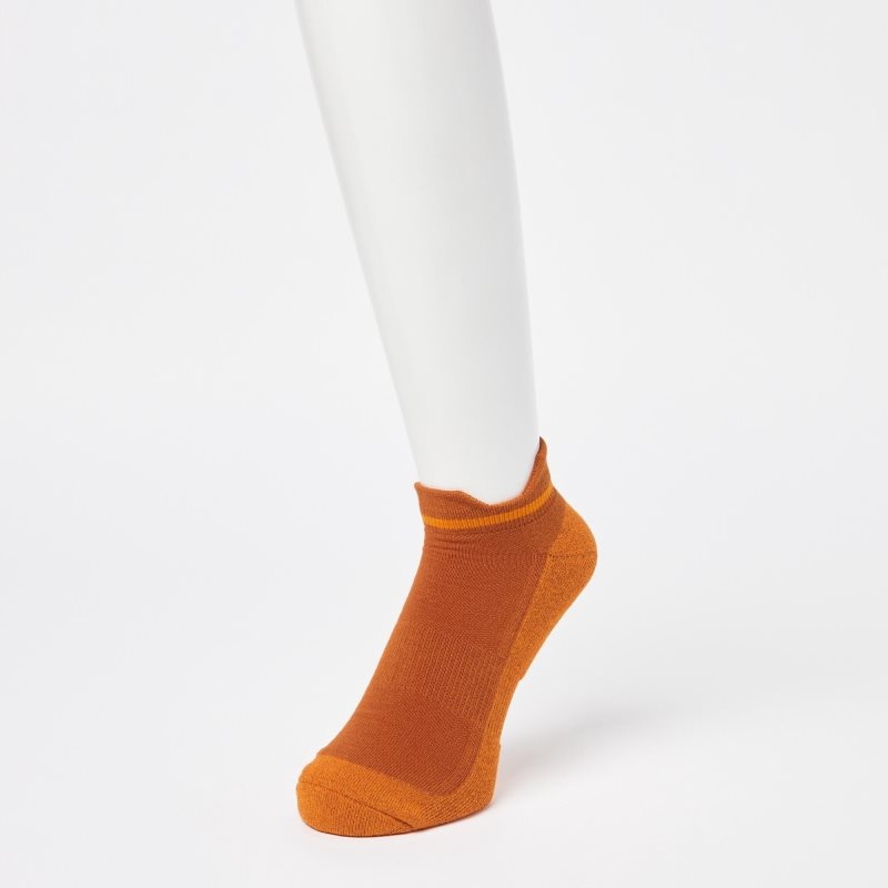 Uniqlo Sports Pile Short Strumpor Herr Orange | 1352684