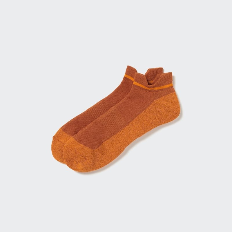 Uniqlo Sports Pile Short Strumpor Herr Orange | 1352684