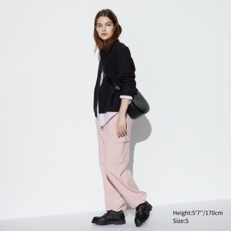 Uniqlo Sweat Cargo Byxor Dam Rosa | 686922