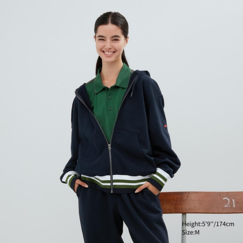 Uniqlo Sweat Full-zip Hoodie Dam Vita | 6120004