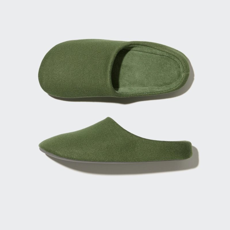 Uniqlo Sweat Jersey Rubber Sole Tofflor Herr Gröna | 325936