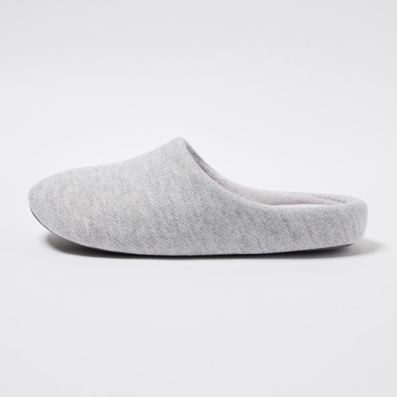 Uniqlo Sweat Jersey Rubber Sole Tofflor Herr Grå | 3568187