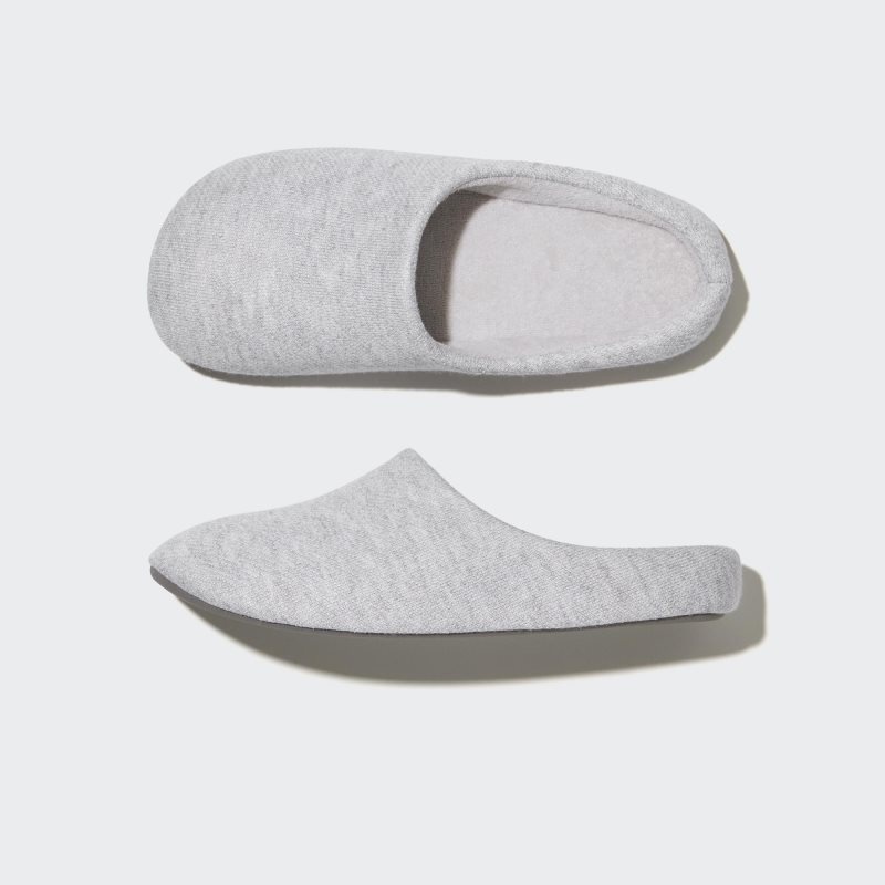 Uniqlo Sweat Jersey Rubber Sole Tofflor Herr Grå | 3568187