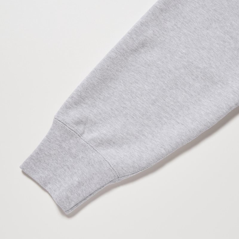 Uniqlo Sweat Long-sleeve Full-zip Hoodie Herr Grå | 5820383