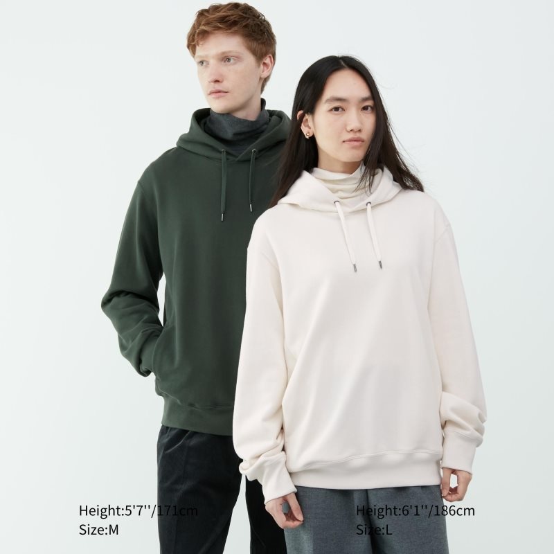 Uniqlo Sweat Pullover Long-sleeve Hoodie Herr Gröna | 8033339