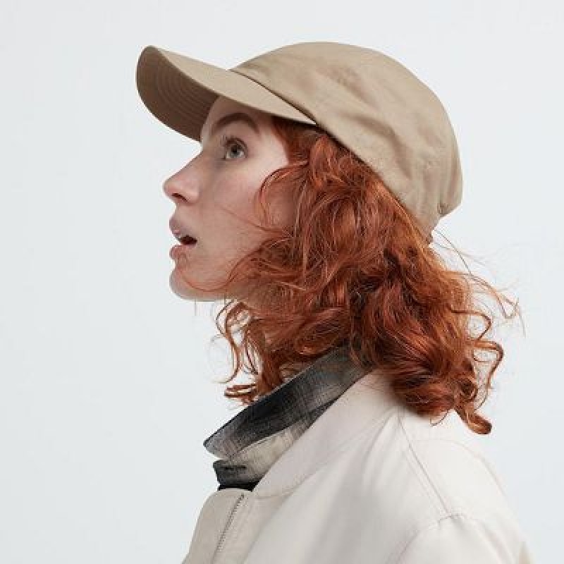 Uniqlo UV Protection Twill Kepsar Dam Beige | 9135435