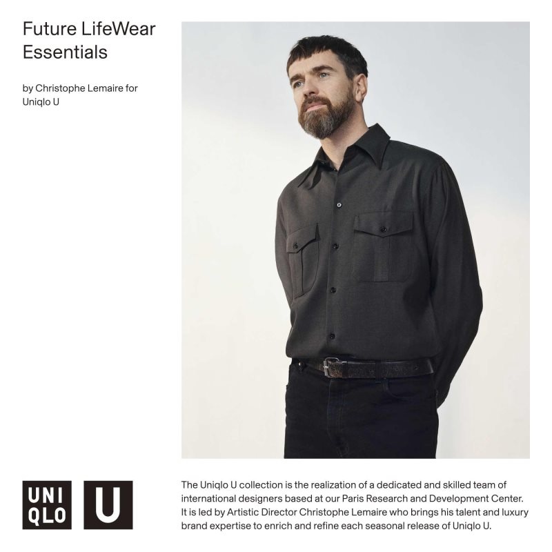 Uniqlo U AIRism Cotton Oversized Crew Neck Half-Sleeve T-shirt Herr Vita | 1846065