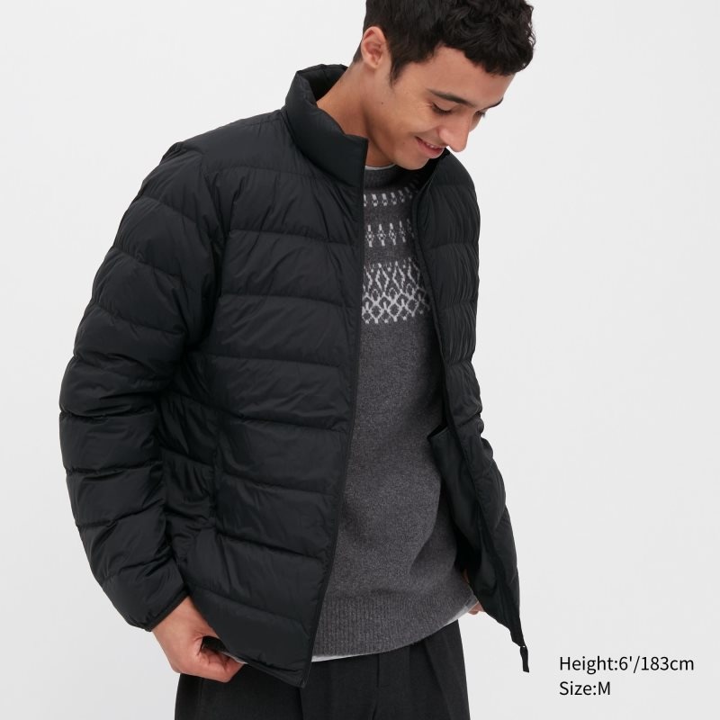 Uniqlo Ultra Light Down 3d Cut Narrow Quilt Jackor Herr Svarta | 2229026