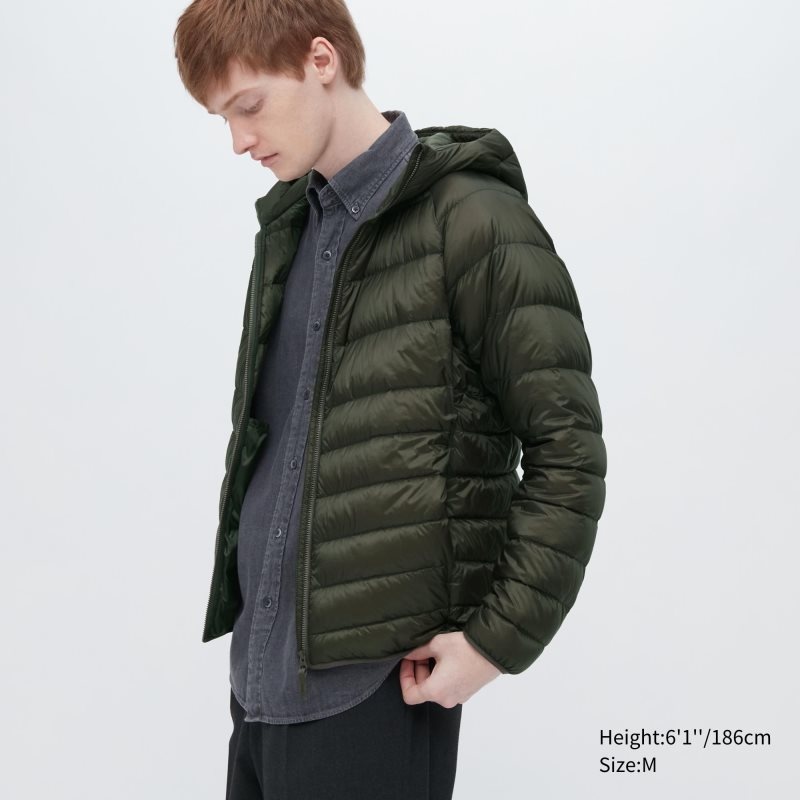 Uniqlo Ultra Light Down 3d Cut Parka Herr Olivgröna | 3067713