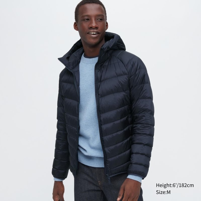 Uniqlo Ultra Light Down 3d Cut Parka Herr Marinblå | 2550668