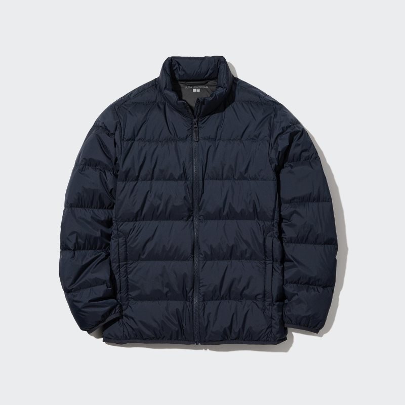 Uniqlo Ultra Light Down 3d Cut Wide Quilt Jackor Herr Marinblå | 662478