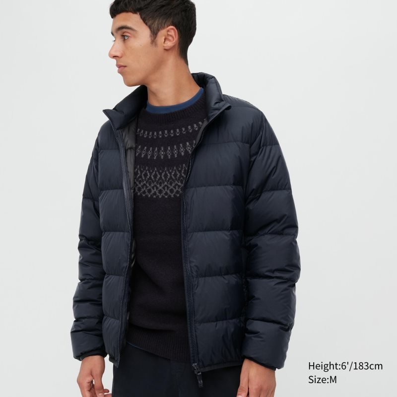 Uniqlo Ultra Light Down 3d Cut Wide Quilt Jackor Herr Marinblå | 3161155