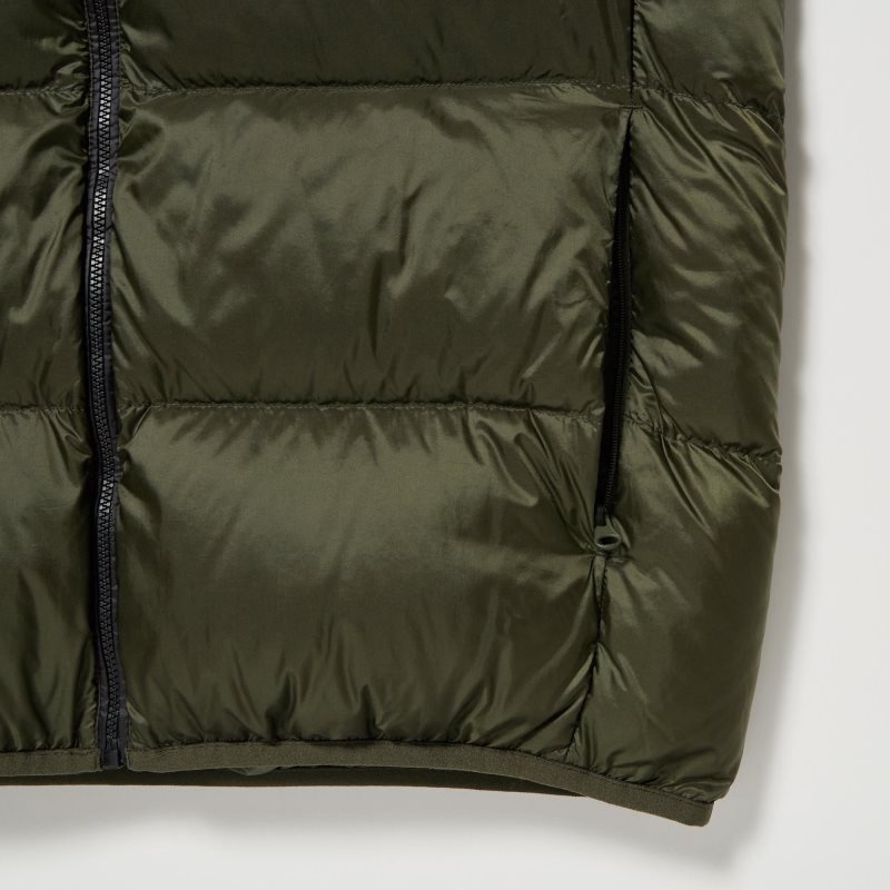 Uniqlo Ultra Light Down Color Block Väst Herr Bruna | 8035259