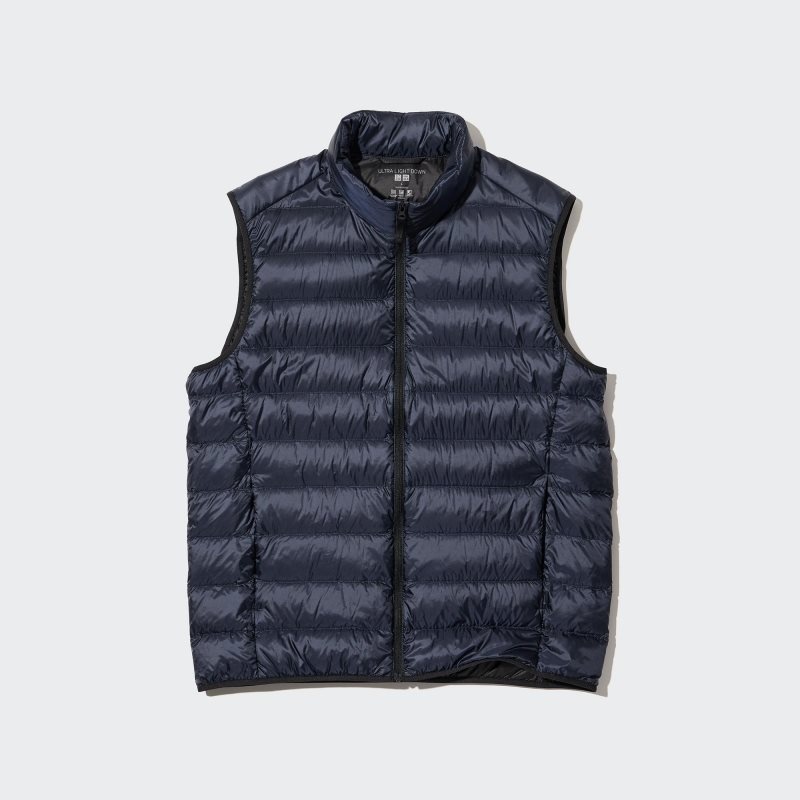 Uniqlo Ultra Light Down Narrow Quilt Väst Herr Marinblå | 1674654