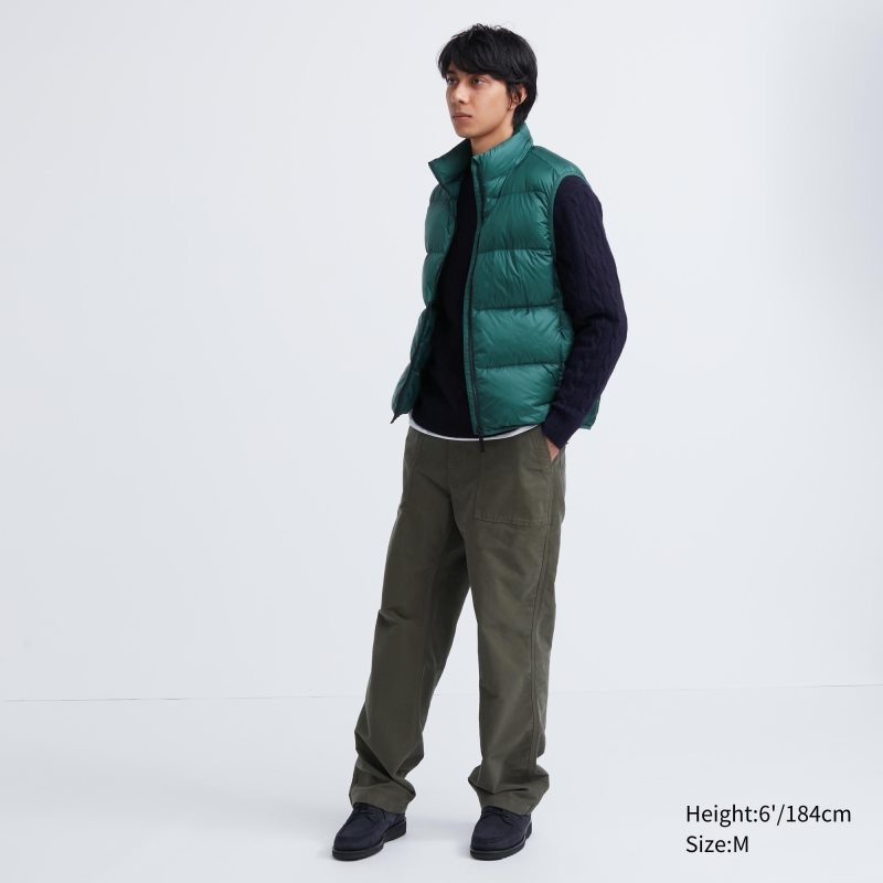 Uniqlo Ultra Light Down Väst Herr Gröna | 9783834