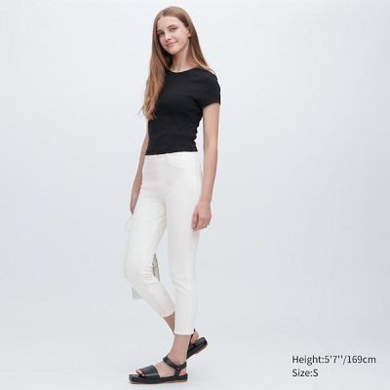 Uniqlo Ultra Stretch High-Rise Cropped Leggings Dam Vita | 8055800