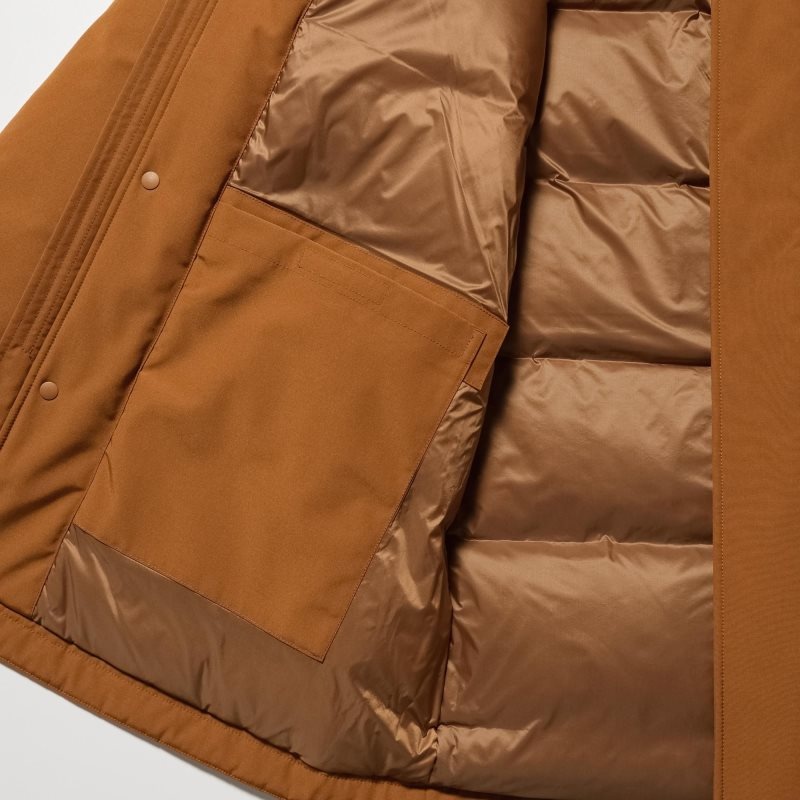 Uniqlo Ultra Warm Hybrid Down Rockar Herr Olivgröna | 4402392