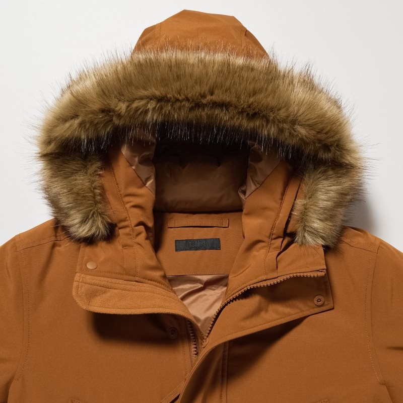 Uniqlo Ultra Warm Hybrid Down Rockar Herr Olivgröna | 4402392