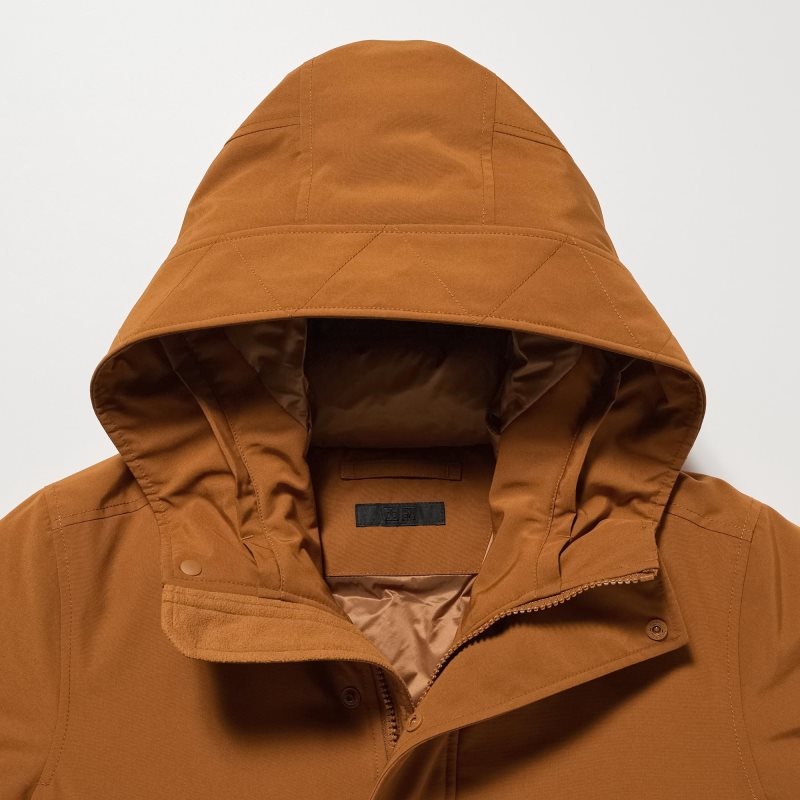 Uniqlo Ultra Warm Hybrid Down Rockar Herr Olivgröna | 4402392