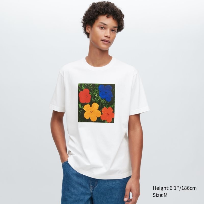 Uniqlo Ut Archive Ut Short Sleeve Graphic Andy Warhol T-shirt Herr Vita | 4386496